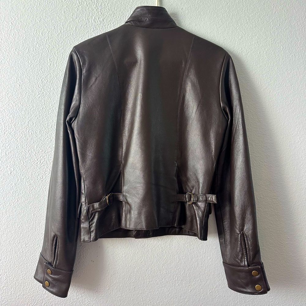 Chocolate Brown Metro7 Leather Jacket